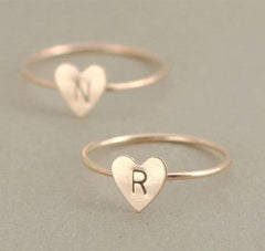 Monogram Little Heart Ring