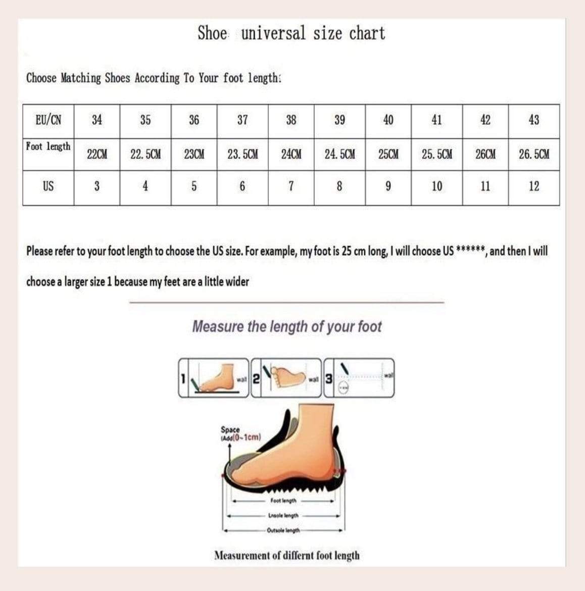 Size & Conversion Charts ~ Clothing & Shoes