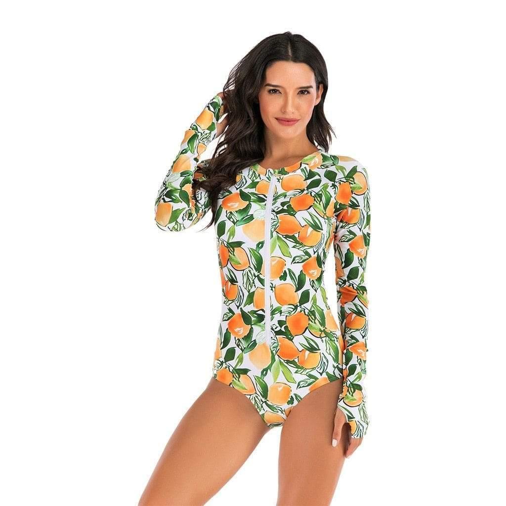 Raylee Retro Citrus Swim Suit