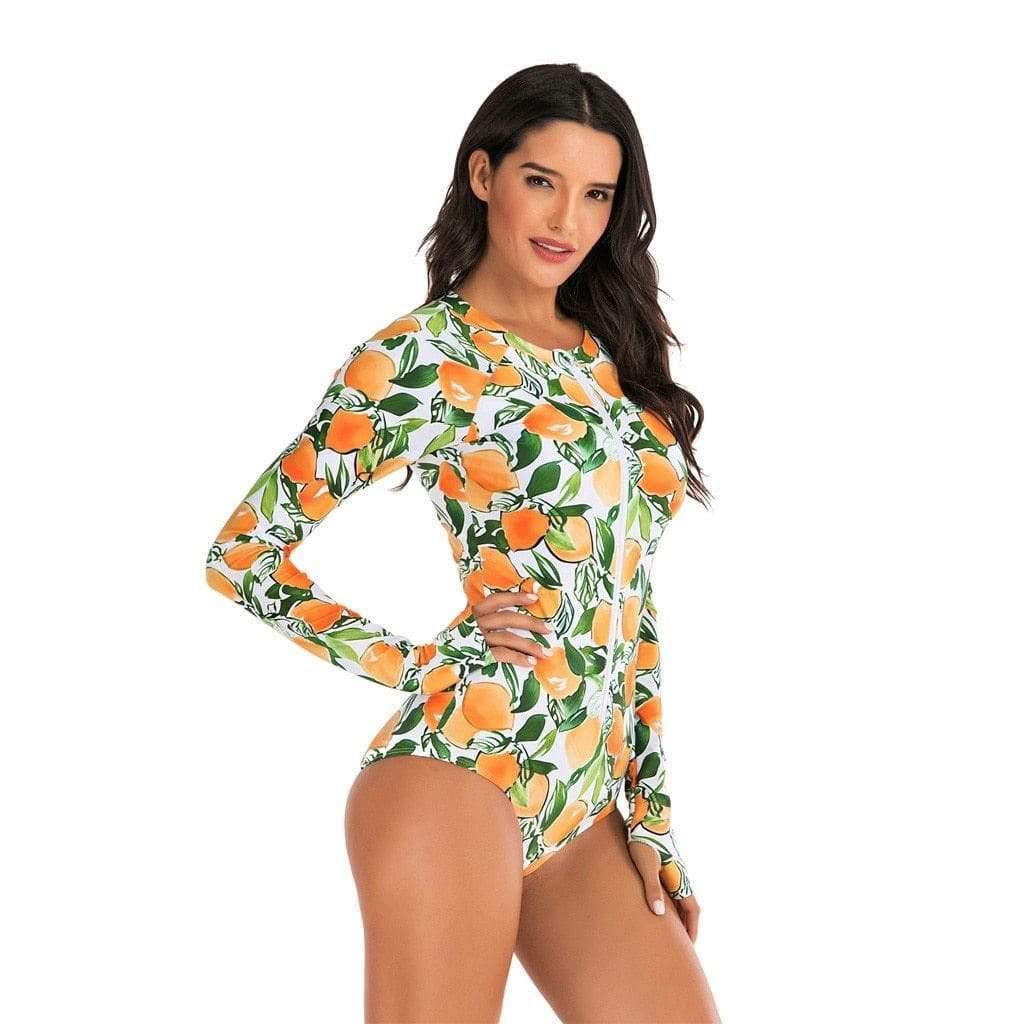 Raylee Retro Citrus Swim Suit