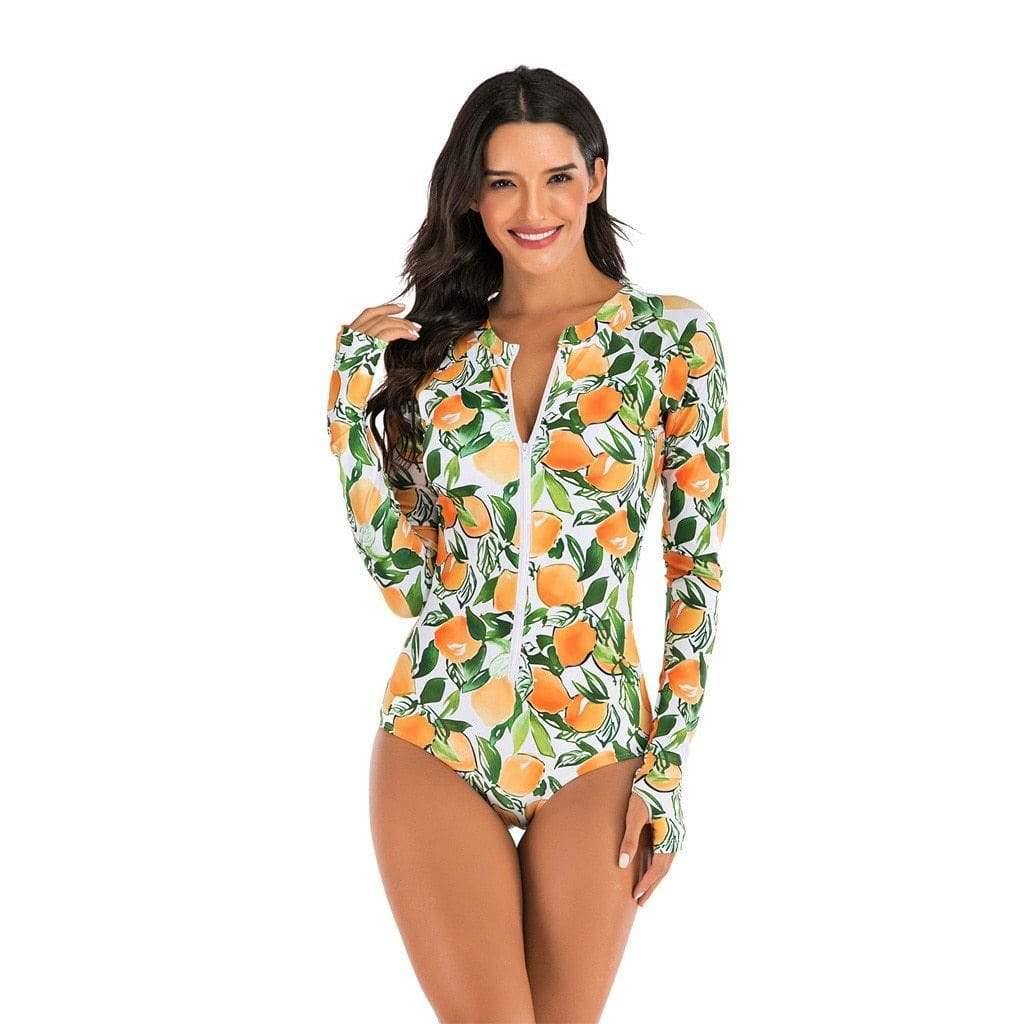 Raylee Retro Citrus Swim Suit