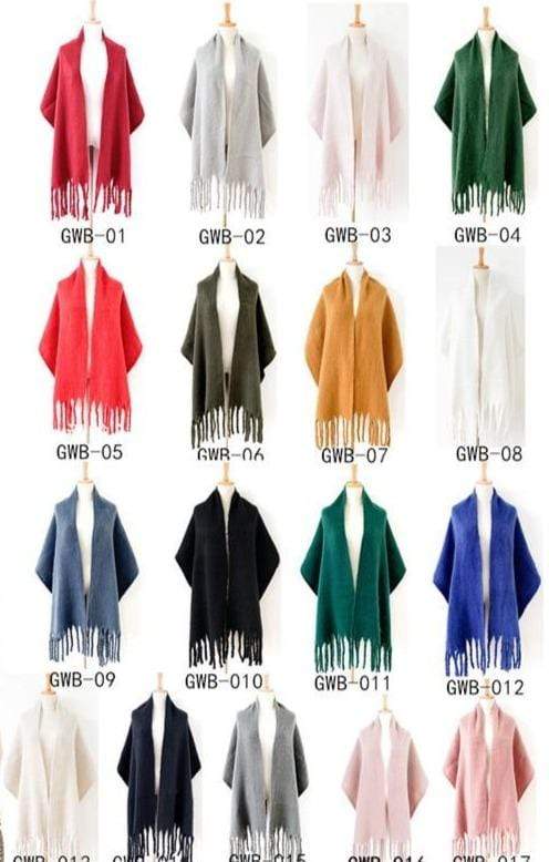 Waylin Solid Color Wooly Wrap