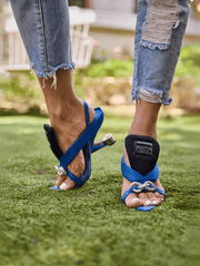 Jady Rose | Calculated Milestone Slingback Heels - Blue