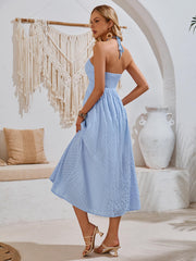 Reservation For Two Halter Maxi Dress - Blue