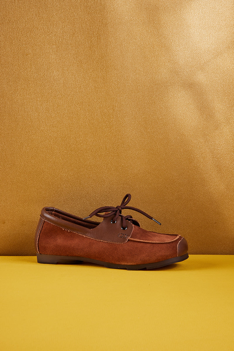 Rumour Has It | Destra Suede Moccasin - Brown