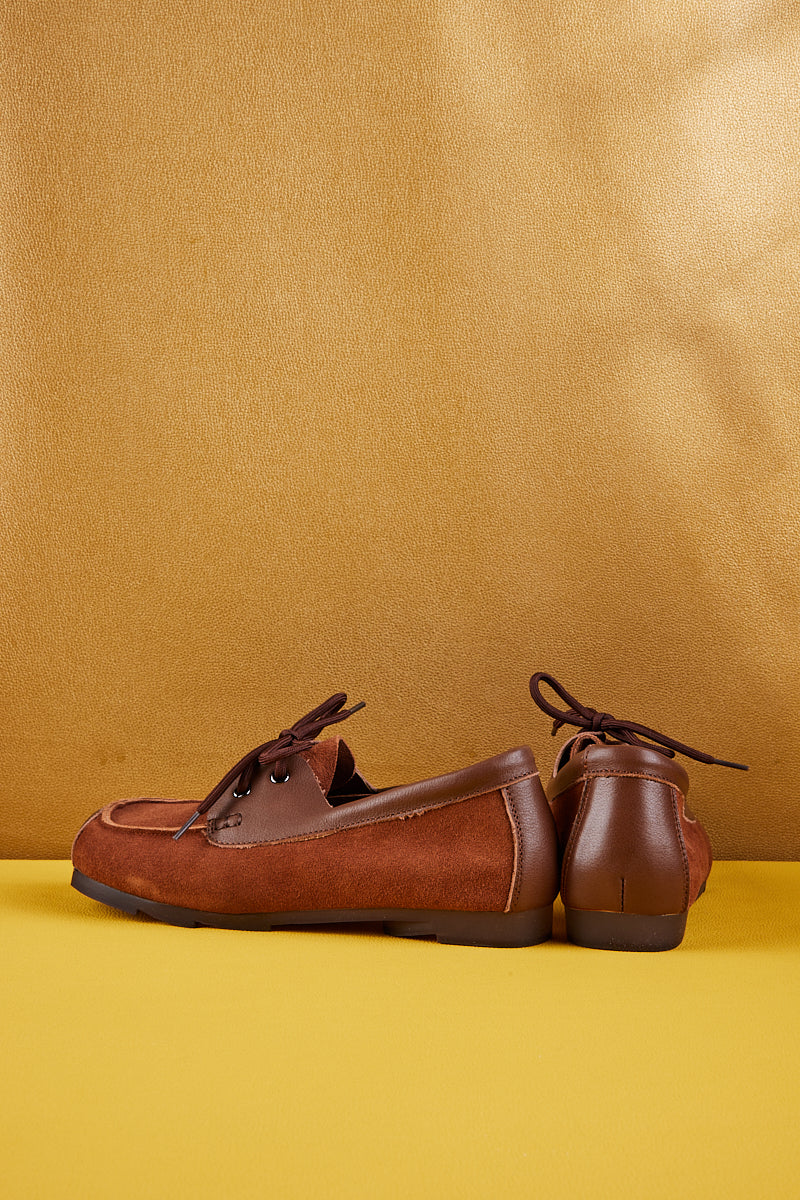 Rumour Has It | Destra Suede Moccasin - Brown