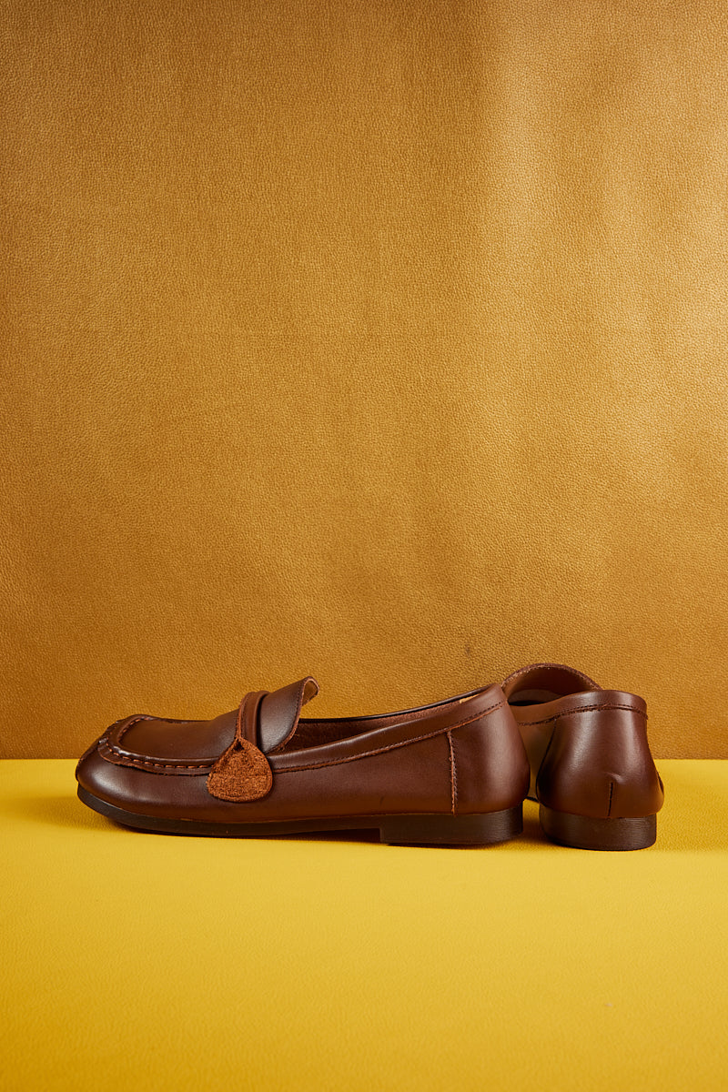 Rumour Has It | Serious Leisure Leather Loafer - Brown