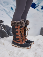 Frozen Princess | Hickory Isabella Water-Repellent Snow Boot - Brown