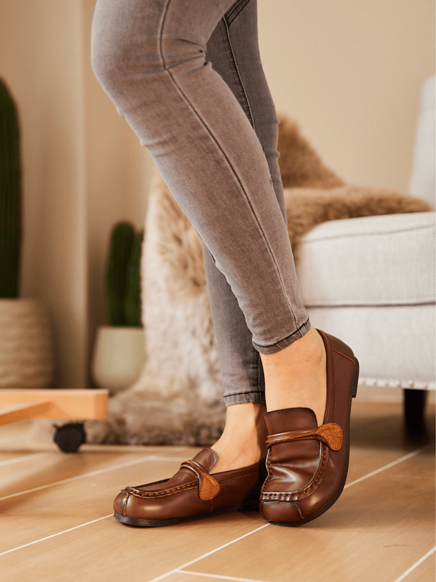 Rumour Has It | Serious Leisure Leather Loafer - Brown