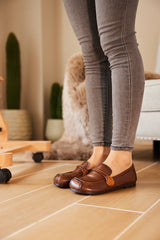 Rumour Has It | Serious Leisure Leather Loafer - Brown