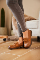 Rumour Has It | Simple Your Way Leather Loafer - Brown