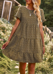 SUNSHINE SPOT MINI DRESS - BROWN