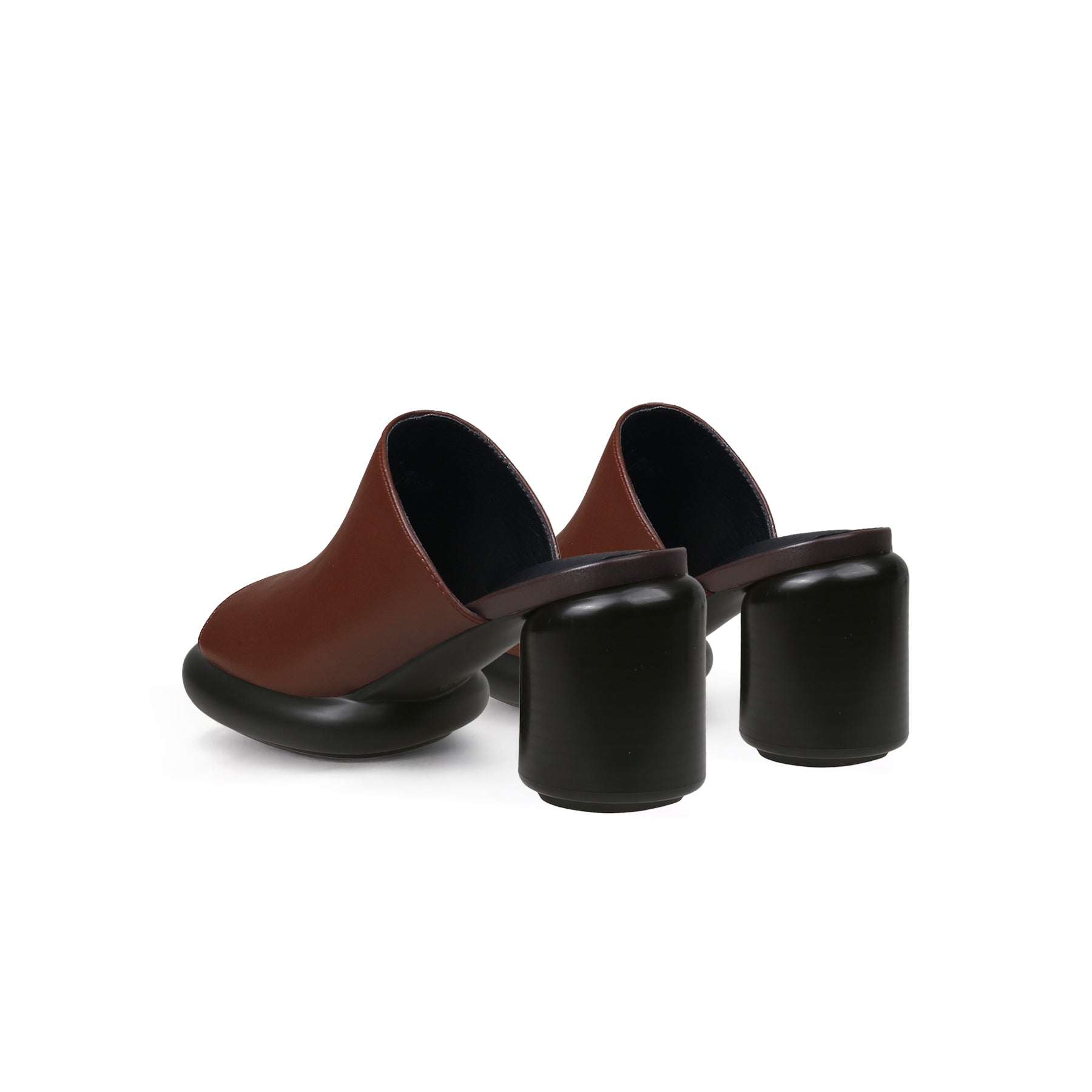 Jady Rose | Bedford Open Toe Leather Mule - Brown