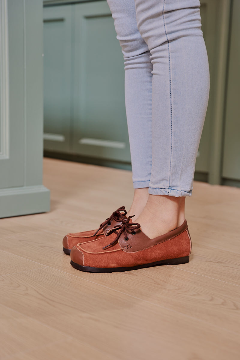 Rumour Has It | Destra Suede Moccasin - Brown