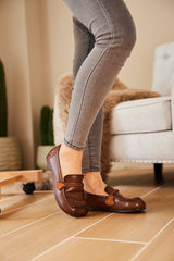 Rumour Has It | Serious Leisure Leather Loafer - Brown