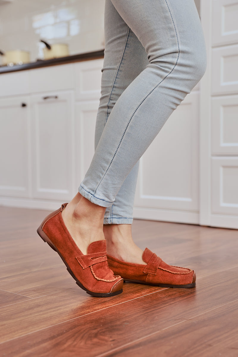 Rumour Has It | Walk It Suede Moccasin Loafer - Brown