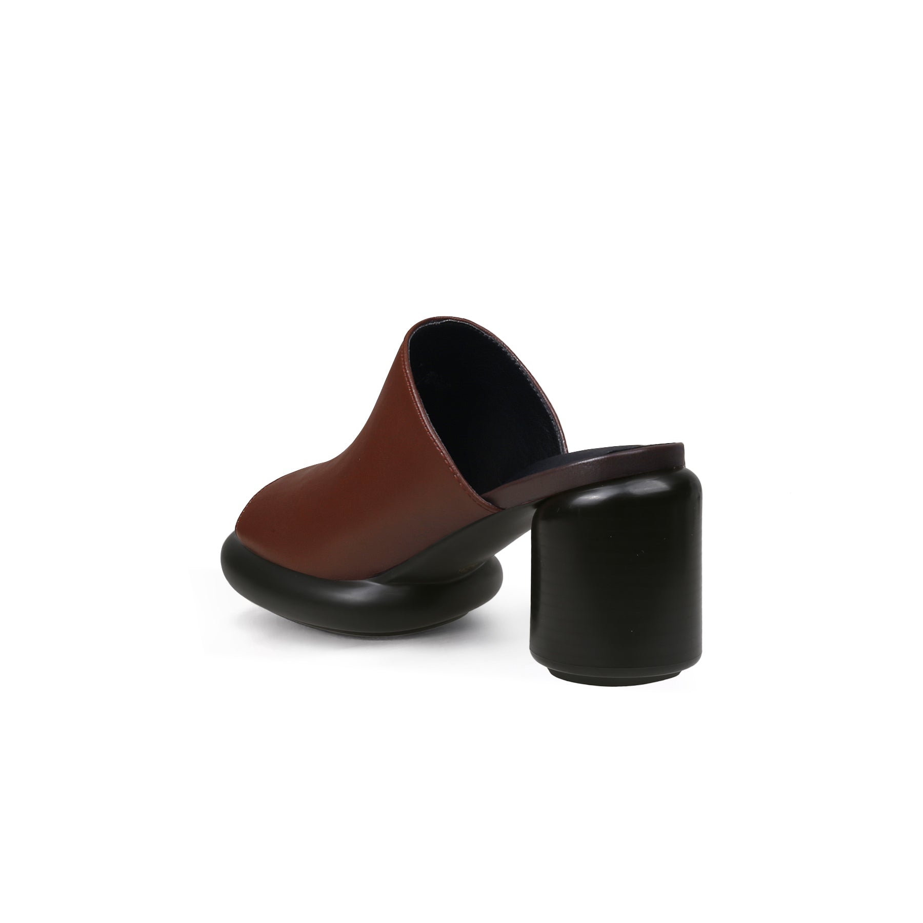 Jady Rose | Bedford Open Toe Leather Mule - Brown