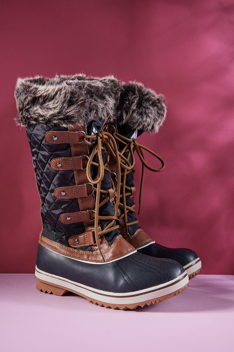 Frozen Princess | Hickory Isabella Water-Repellent Snow Boot - Brown