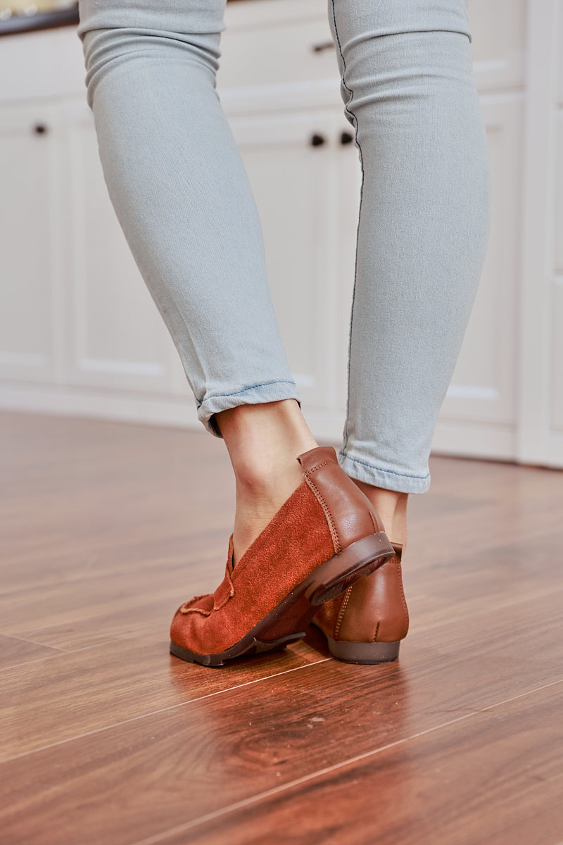 Rumour Has It | Walk It Suede Moccasin Loafer - Brown