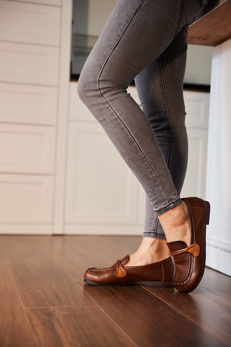 Rumour Has It | Serious Leisure Leather Loafer - Brown