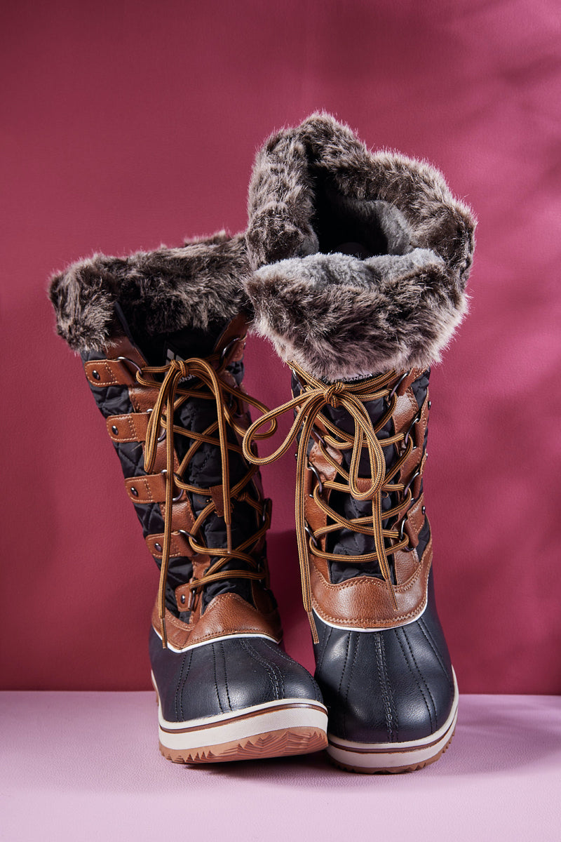 Frozen Princess | Hickory Isabella Water-Repellent Snow Boot - Brown