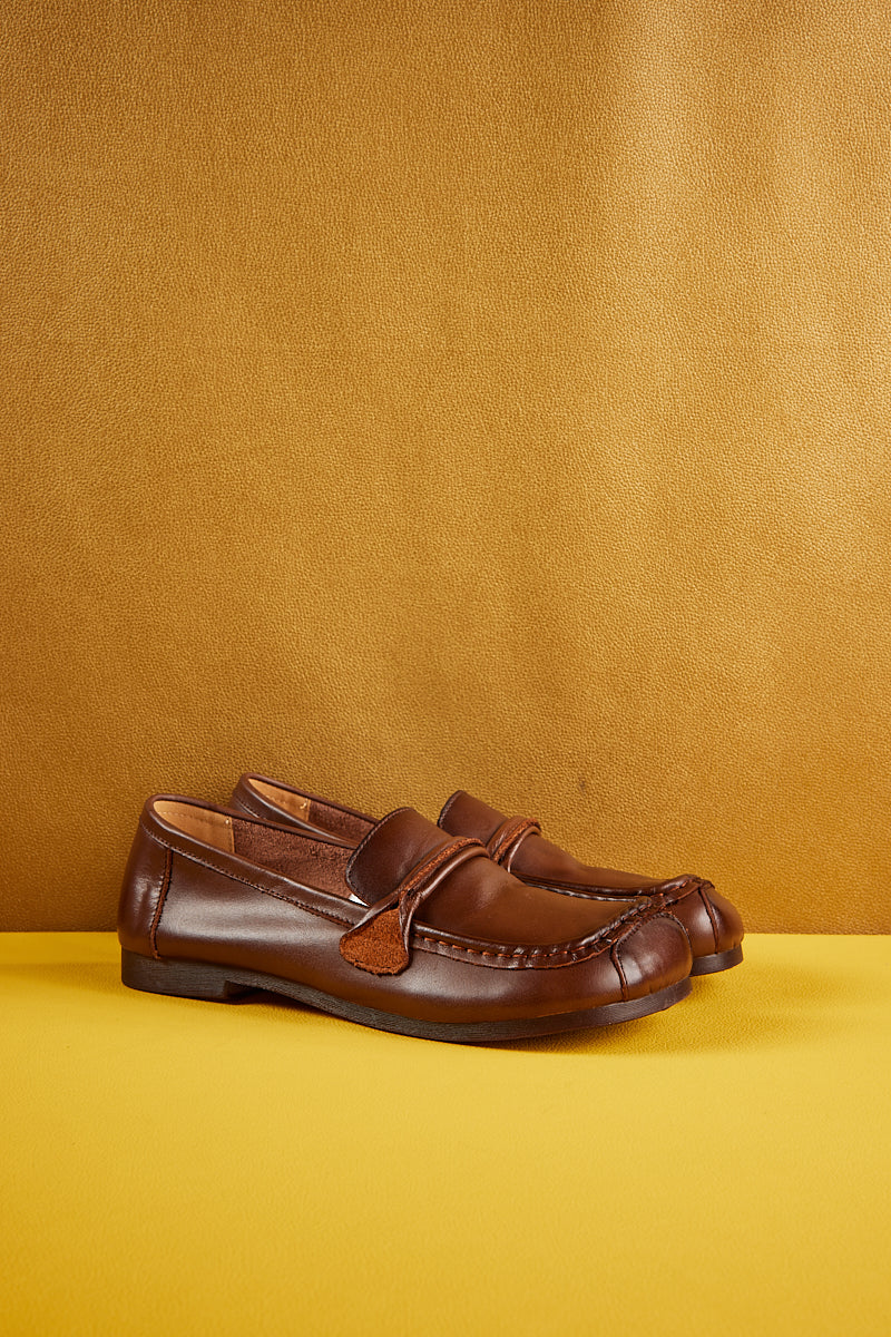 Rumour Has It | Serious Leisure Leather Loafer - Brown