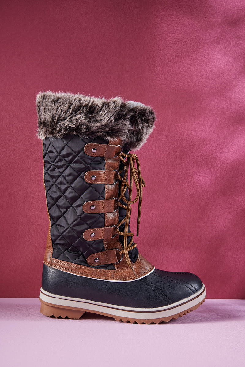 Frozen Princess | Hickory Isabella Water-Repellent Snow Boot - Brown