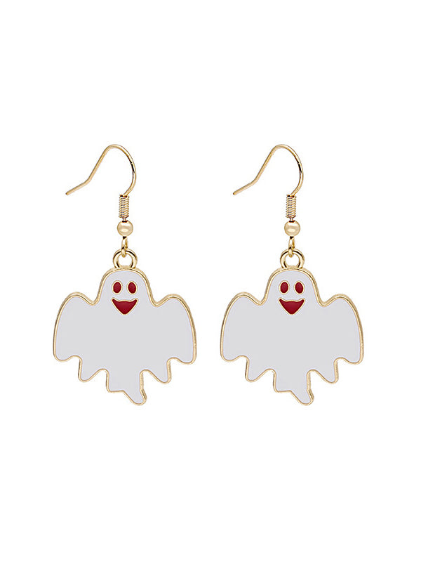 Geometric Halloween Drop Earrings