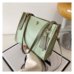 Mint-Green Structured Tote