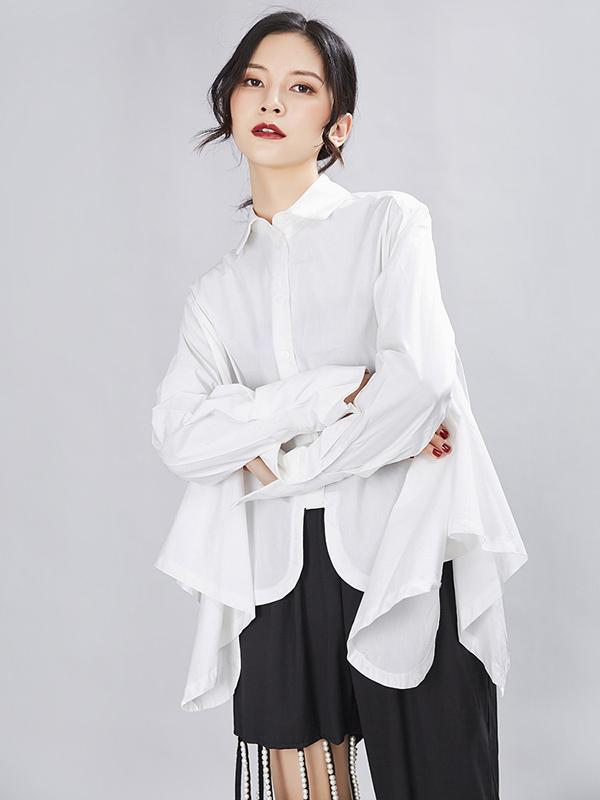 Original Cropped Solid Designed Shirt