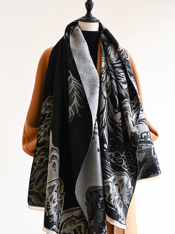 Jacquard Warp Knitting Shawl&Scarf