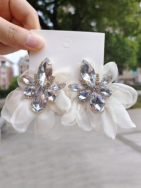 Flower Shape Drop Earrings