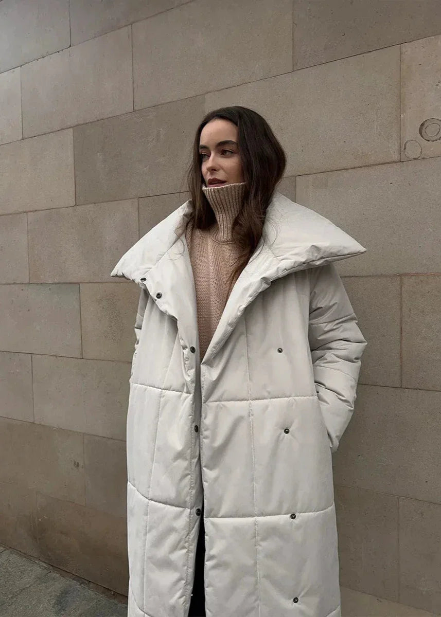 Plush Oversized Belted Puffer Coat