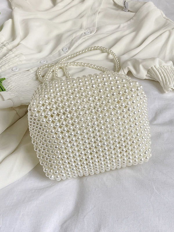 Beaded Solid Color Bags Bags Accessories Handbags Shoulder Bags