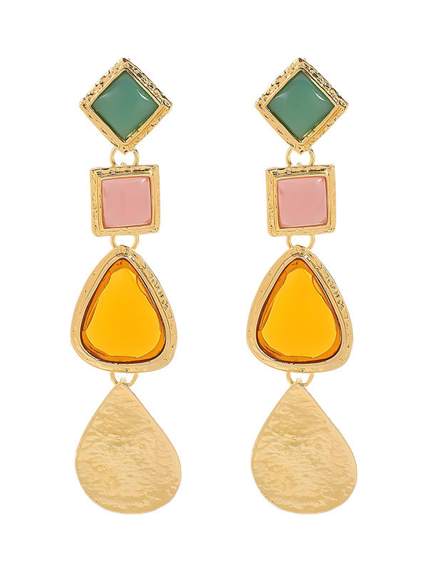 Geometric Drop Earrings