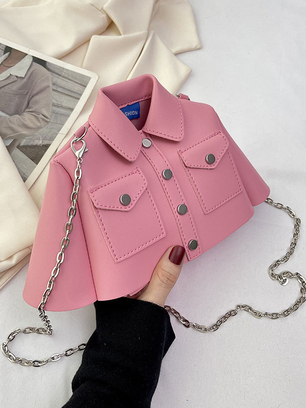 Chains Rivet Split-Joint Jacket-Shaped Bags Bags Accessories Crossbody Bags