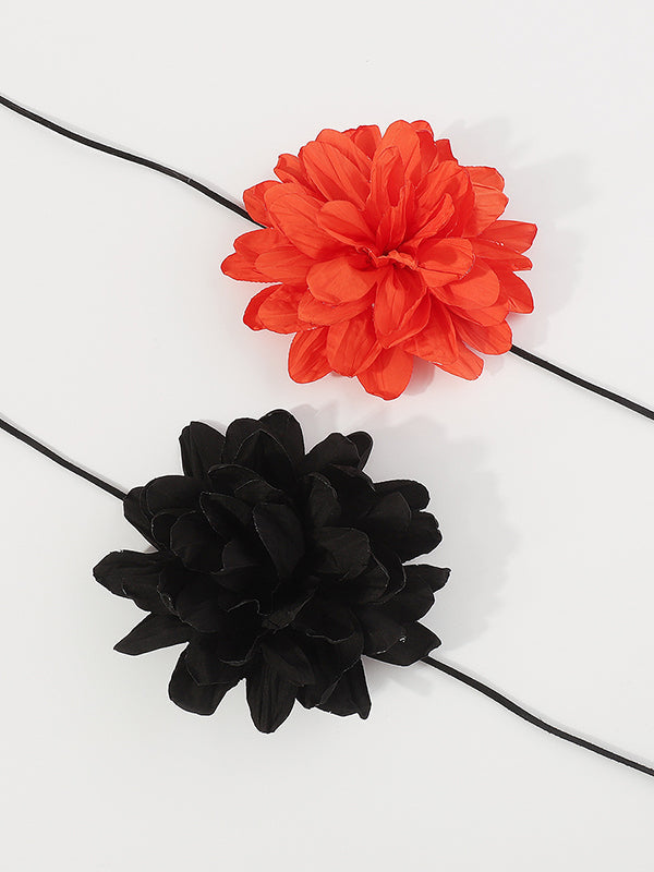 Three-Dimensional Flower Tied Necklaces Accessories Waist Chain Accessories