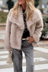 Jacket short fashionable fox fur coat