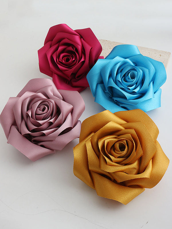 Flower Shape Solid Color Brooch Accessories