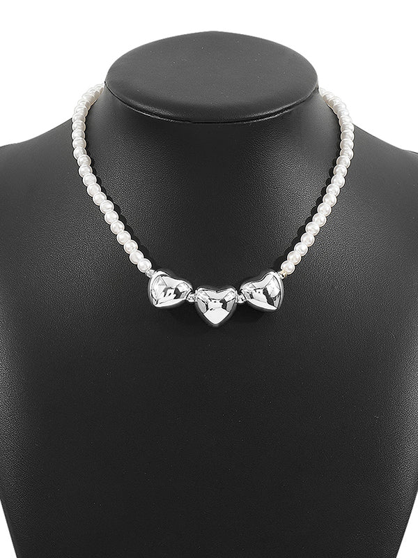 Geometric Heart Shape Necklaces Accessories