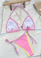 Sunset Pastel Scalloped Bikini Set