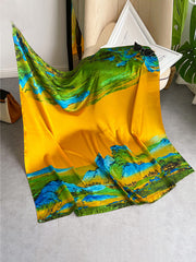 Contrast Color Printed Sun protection Shawl&Scarf