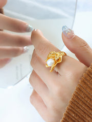 Irregularity Pleated Rings Accessories