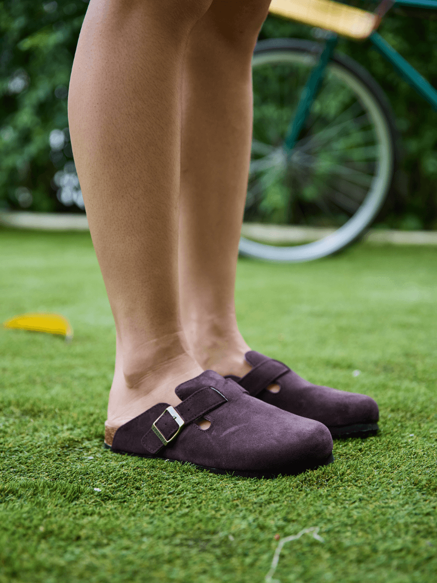 MAIBULUN | Cruise Anywhere Suede Clog - Chocolate