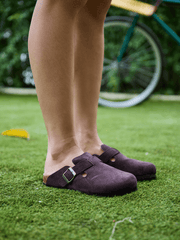 MAIBULUN | Cruise Anywhere Suede Clog - Chocolate