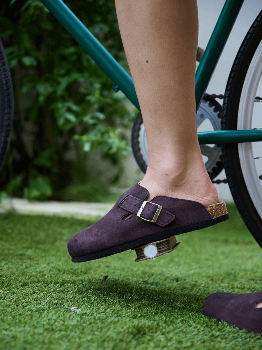 MAIBULUN | Cruise Anywhere Suede Clog - Chocolate