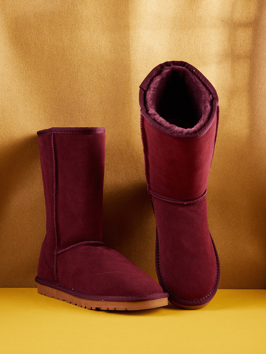 SMAIBULUN Ugg | Classic Suede Mid-Length boots - Claret