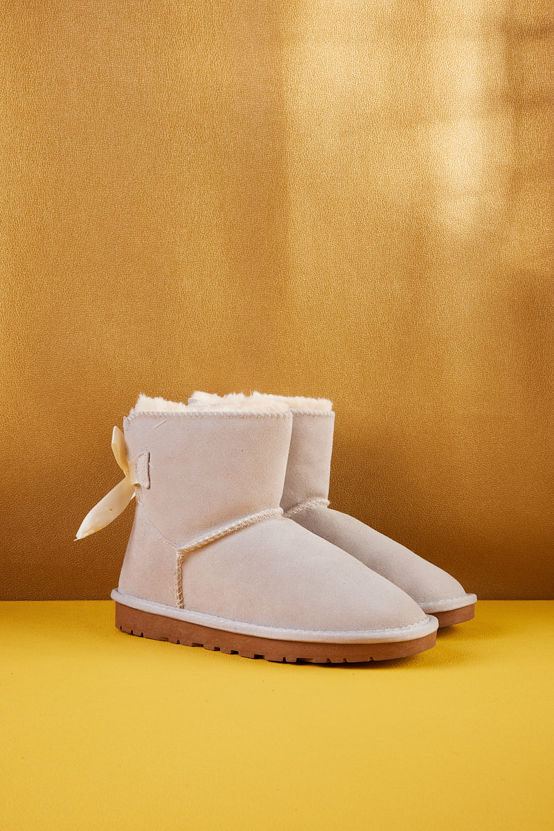 SMAIBULUN Ugg | Bailey Bow Ugg Mini Boots - Cream