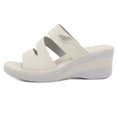 Siketu | Rica Cushioned Wedge Slides - Cream