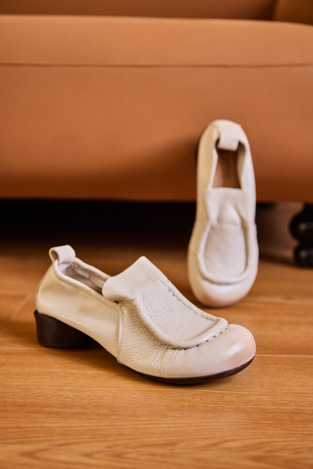 Rumour Has It | Nolita Leather Loafer - Cream